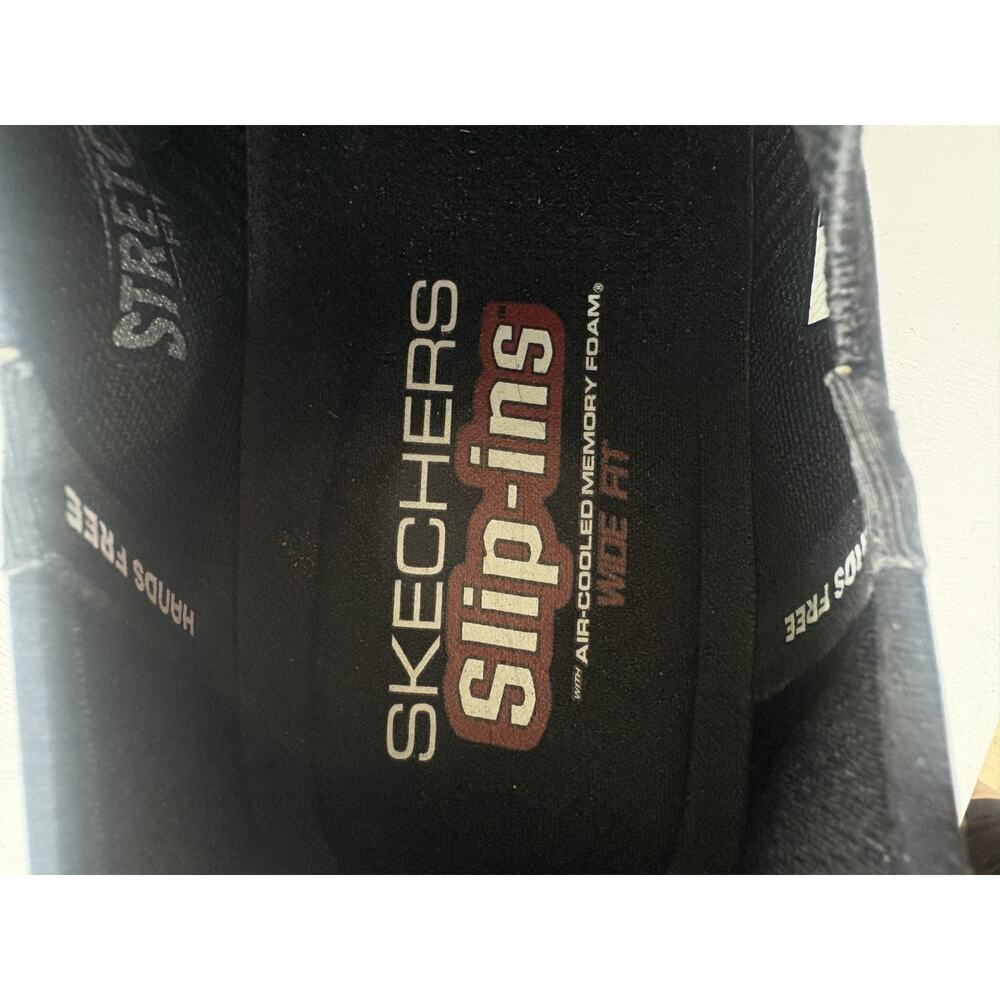 Skechers Slip-Ins Hands Free Black Knit Sneakers Men’s 13 Wide - Picture 2 of 7